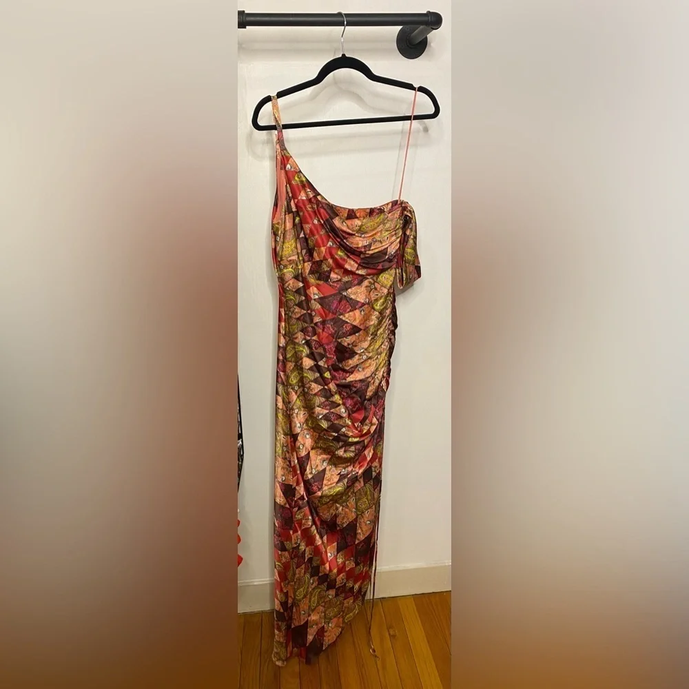 Cinq à Sept Multicolor Asymmetrical Dress - Picture 6 of 7